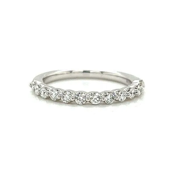 Single Prong Set Diamond Wedding Band Venus Jewelers Somerset, NJ