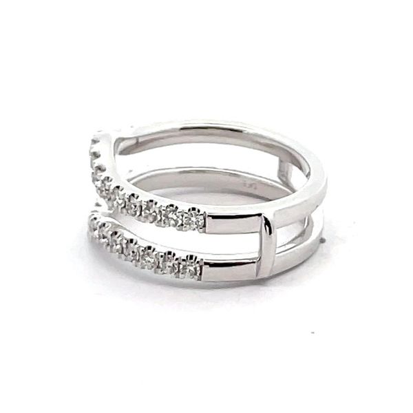 Lady's White Gold Diamond Wedding Band Image 2 Venus Jewelers Somerset, NJ