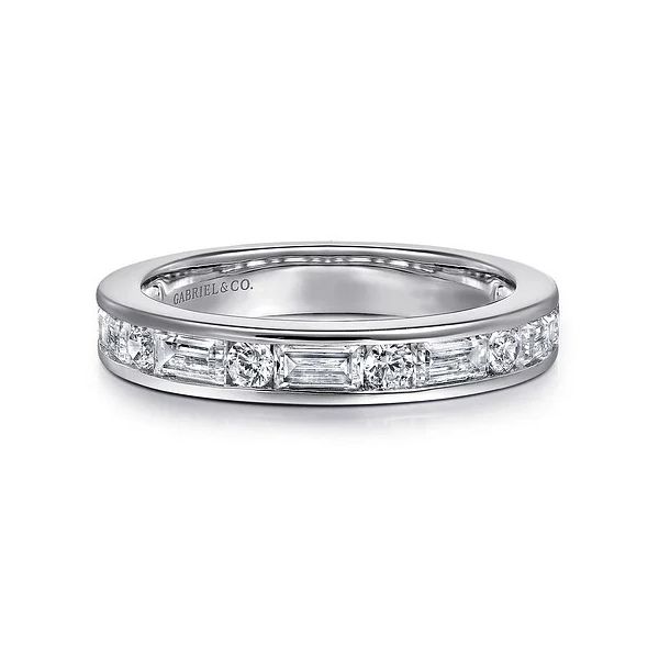 14K White Gold Contemporary Diamond Wedding Band – 0.95 CTW Venus Jewelers Somerset, NJ