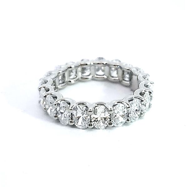 14K White Gold Oval Lab Grown Diamond Eternity Band – 4.81 CTW Venus Jewelers Somerset, NJ