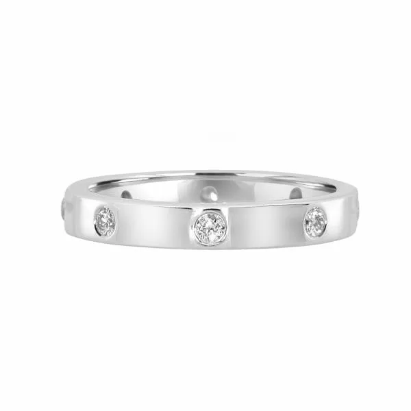 Lady’s 18K White Gold Stackable Diamond Wedding Band – 0.21ctw G/VS Round Diamonds (Size 6.25) Venus Jewelers Somerset, NJ