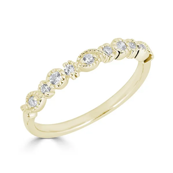 14K Yellow Gold Diamond Stackable Wedding Band – Size 6.5 | Venus Jewelers Venus Jewelers Somerset, NJ