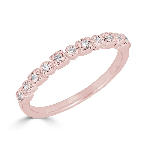 14K Rose Gold Diamond Stackable Wedding Band – Size 6.25 | Venus Jewelers Venus Jewelers Somerset, NJ