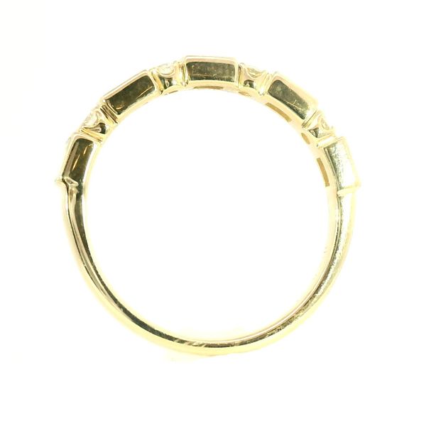 18K Yellow Gold Round & Baguette Diamond Wedding Band – 0.41 CTW Image 3 Venus Jewelers Somerset, NJ