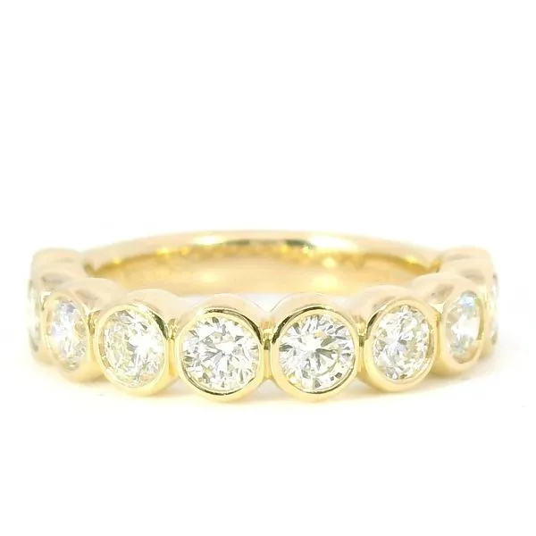 14K Yellow Gold Ten-Stone Diamond Wedding Band – 1.50ctw Round Diamonds (Size 6) Venus Jewelers Somerset, NJ