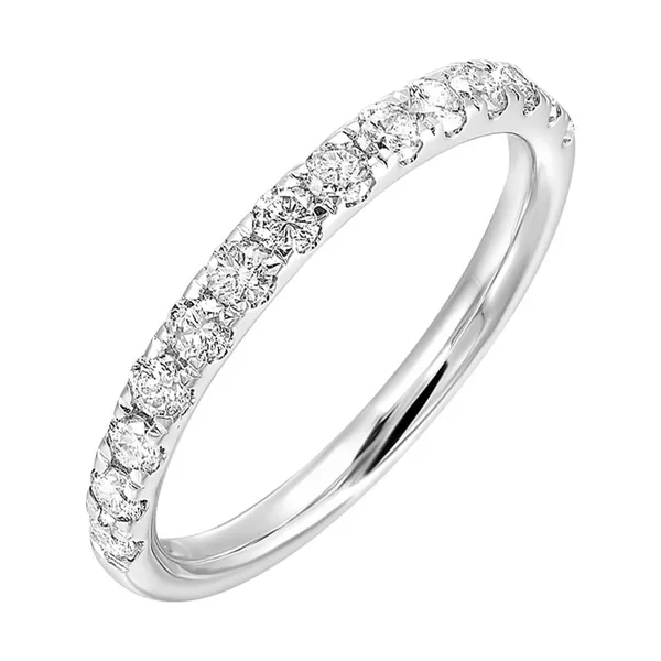 14K White Gold Stackable Diamond Wedding Band – 0.50ctw Round Diamonds (Size 6.5) Venus Jewelers Somerset, NJ