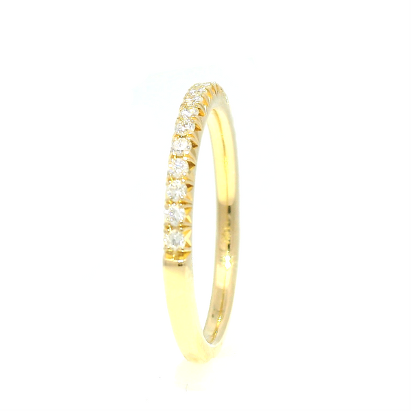 14K Yellow Gold Stackable Diamond Wedding Band – 0.25 CTW | Image 2 Venus Jewelers Somerset, NJ