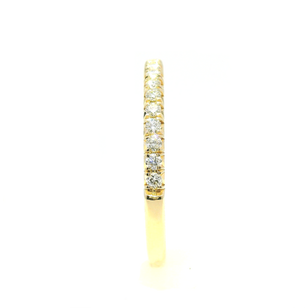 14K Yellow Gold Stackable Diamond Wedding Band – 0.25 CTW | Image 3 Venus Jewelers Somerset, NJ