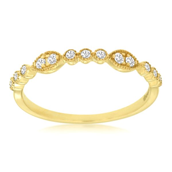 14K Yellow Gold Diamond Wedding Band – 0.15 CTW Image 2 Venus Jewelers Somerset, NJ