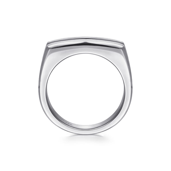 14K White Gold Satin Men's Diamond Wedding Band – 0.50 CTW Image 4 Venus Jewelers Somerset, NJ