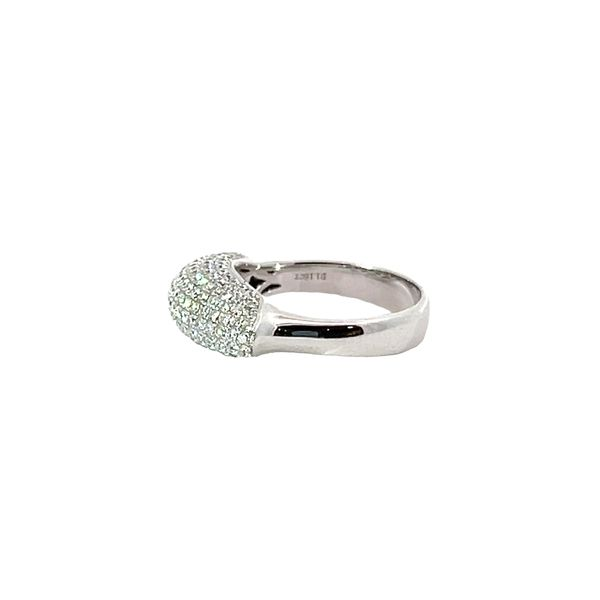 1 1/8 ctw 18k White Diamond Domed Pave Ring Image 4 Venus Jewelers Somerset, NJ