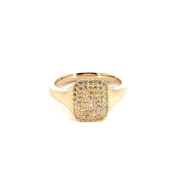 Yellow 14K Cluster Ring with 0.24Tw Diamonds – Size 4.25 Venus Jewelers Somerset, NJ