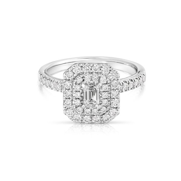 Double Halo Diamond Engagement Ring Venus Jewelers Somerset, NJ