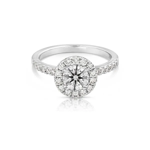 Halo Round Diamond Engagement Ring Venus Jewelers Somerset, NJ