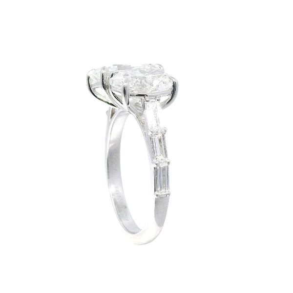 5.66 CTW Toi et Moi Lab-Grown Diamond Ring in 14K White Gold Image 3 Venus Jewelers Somerset, NJ