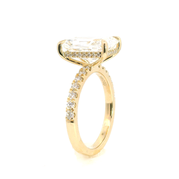 4.10 CTW Radiant Lab-Grown Diamond Ring in 14K Yellow Gold Image 2 Venus Jewelers Somerset, NJ