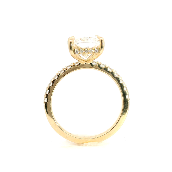 4.10 CTW Radiant Lab-Grown Diamond Ring in 14K Yellow Gold Image 3 Venus Jewelers Somerset, NJ