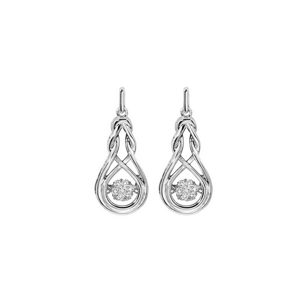 Sterling Silver Rhythm of Love Daimond Earrings Venus Jewelers Somerset, NJ