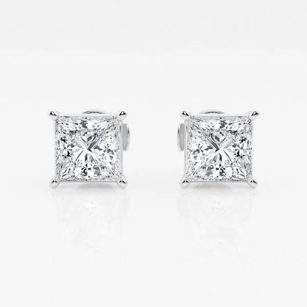 1 1/2 CTW Princess Cut Diamond Studs Venus Jewelers Somerset, NJ