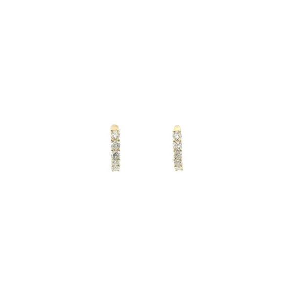 Lady's 14K Yellow Gold Diamond Huggie Earrings – 0.50ct TW Venus Jewelers Somerset, NJ