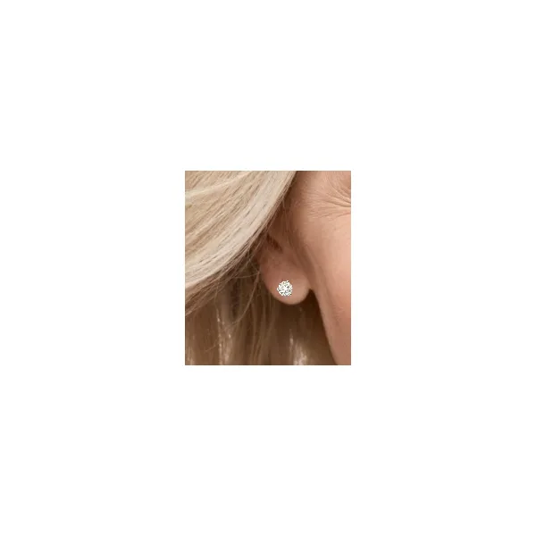 Lady's 14K White Gold Diamond Stud Earrings – 1.02ct TW (I/J, SI3) Image 2 Venus Jewelers Somerset, NJ