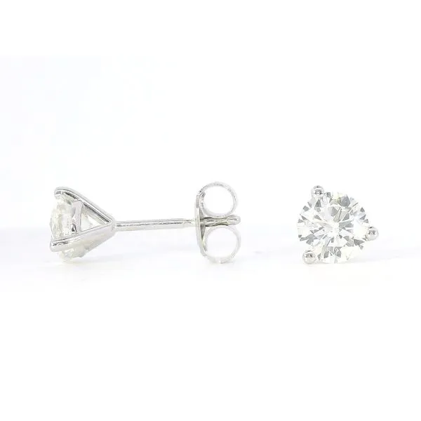 Lady's 14K White Gold Diamond Stud Earrings – 1.02ct TW (I/J, SI3) Venus Jewelers Somerset, NJ