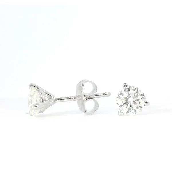 Lady's 14K White Gold Diamond Solitaire Stud Earrings – 0.81ct TW (I/J, SI3) Venus Jewelers Somerset, NJ