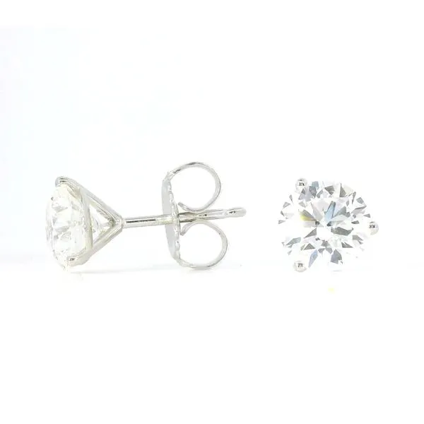 Lady’s 14K White Gold Stud Earrings – 2.00ctw F/VS Lab-Grown Diamonds Venus Jewelers Somerset, NJ