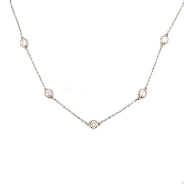 14kt White Gold Diamonds by the Yard Necklace w/ 1.68ctw Venus Jewelers Somerset, NJ