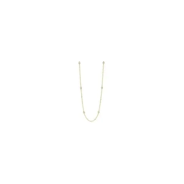 14kt Yellow Gold Diamonds By the Yard Necklace Venus Jewelers Somerset, NJ
