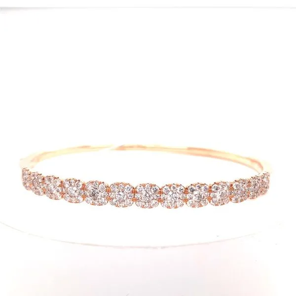 14kt Rose Gold Diamond Bangle Bracelet w/2.11 ctw Venus Jewelers Somerset, NJ