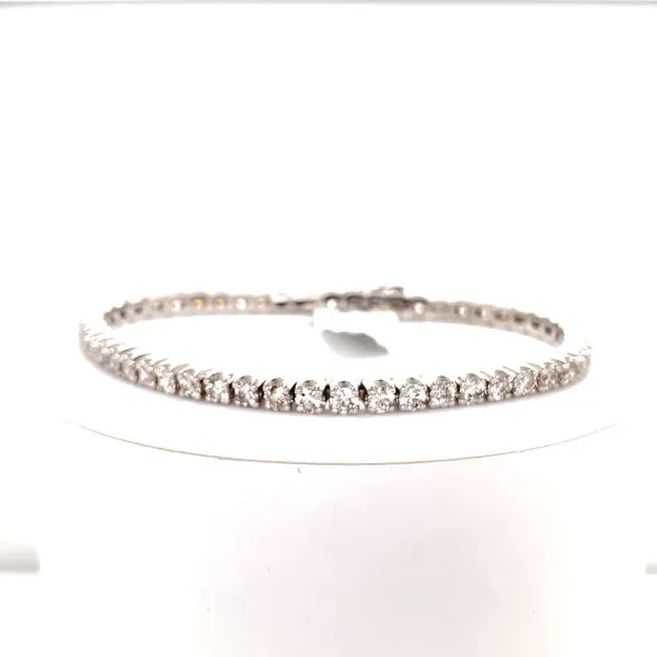 White 14 Karat Diamond Tennis Bracelet Length w/ 4.97ctw Venus Jewelers Somerset, NJ