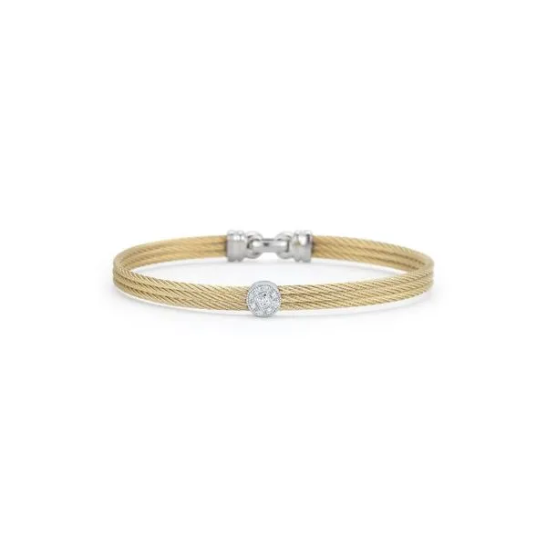 Yellow Cable Diamond Bangle by Alor Venus Jewelers Somerset, NJ