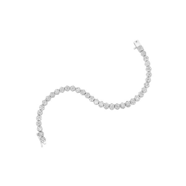 Lady's White 14 Karat Tennis Bracelet Length 7 w/ 4.99ctw Image 2 Venus Jewelers Somerset, NJ
