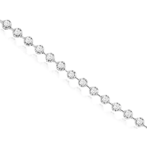 14kt White Gold Diamond Tennis Bracelet Venus Jewelers Somerset, NJ