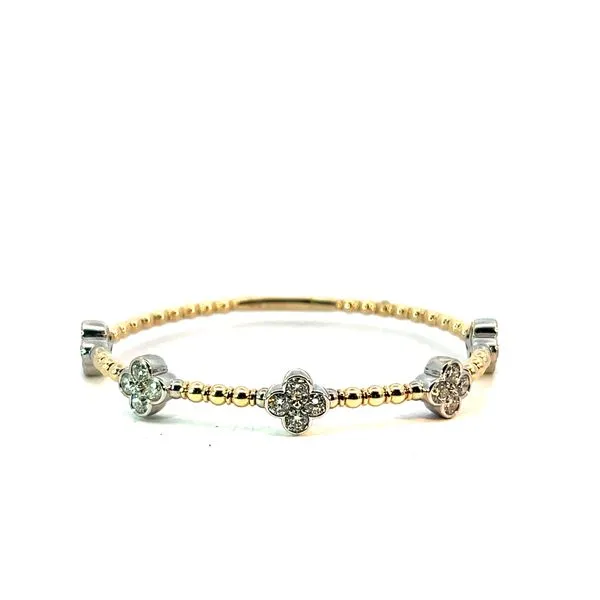 Quatrefoil Diamond Soft Bangle Venus Jewelers Somerset, NJ