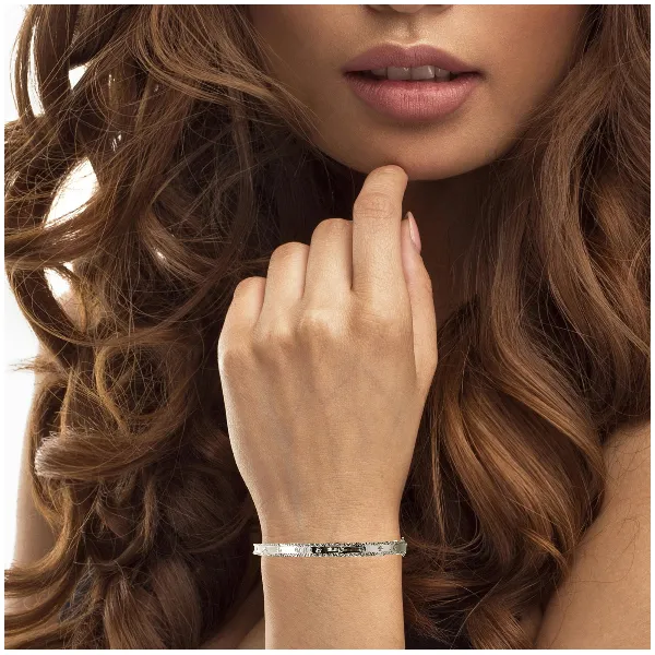 14K White Gold Diamond Bangle Bracelet with 0.62ctw | Venus Jewelers Image 3 Venus Jewelers Somerset, NJ