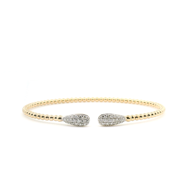 14K Yellow Gold Bujukan Diamond Teardrop Bracelet – 0.29 CTW Venus Jewelers Somerset, NJ