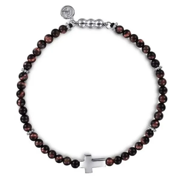 Tiger Eye Cross Bracelet Venus Jewelers Somerset, NJ