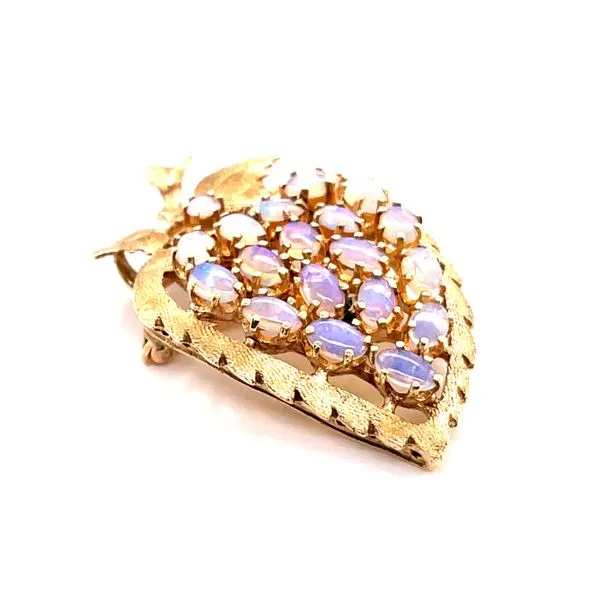14kt Yellow Gold and Opal Brooch/Pendant Image 2 Venus Jewelers Somerset, NJ