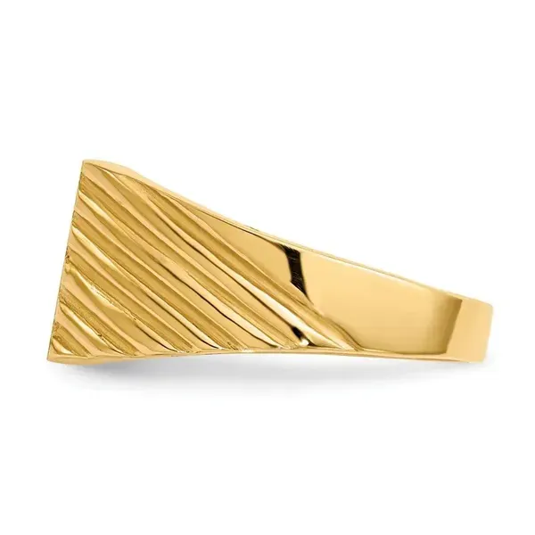 14 Karat Yellow Gold Signet Ring Image 2 Venus Jewelers Somerset, NJ