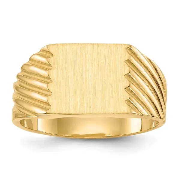 14 Karat Yellow Gold Signet Ring Venus Jewelers Somerset, NJ