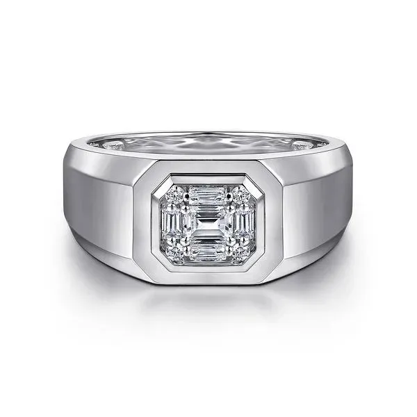 14K White Gold Contemporary Ring with 0.44ctw Round Diamonds – Size 10 Venus Jewelers Somerset, NJ