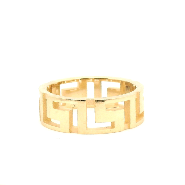 Men’s 14K Yellow Gold Greek Key Ring – Size 9.5 Venus Jewelers Somerset, NJ