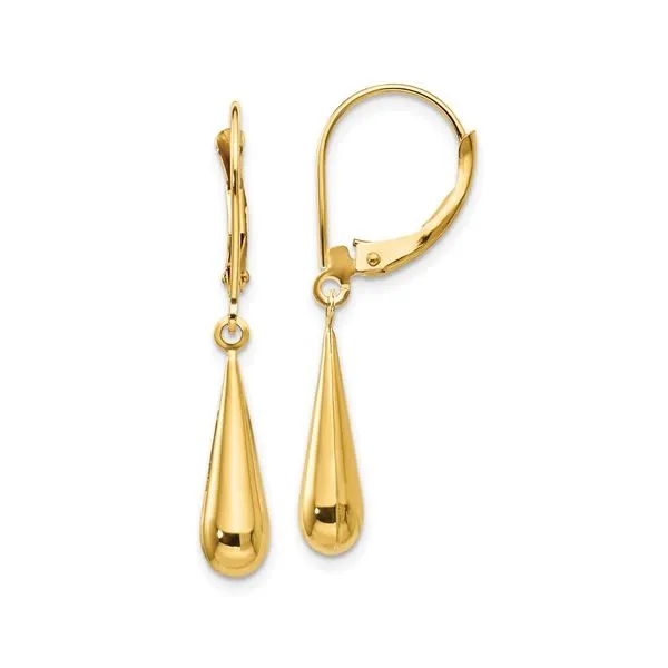 14Kt Yellow Gold Teardrop Earrings Venus Jewelers Somerset, NJ