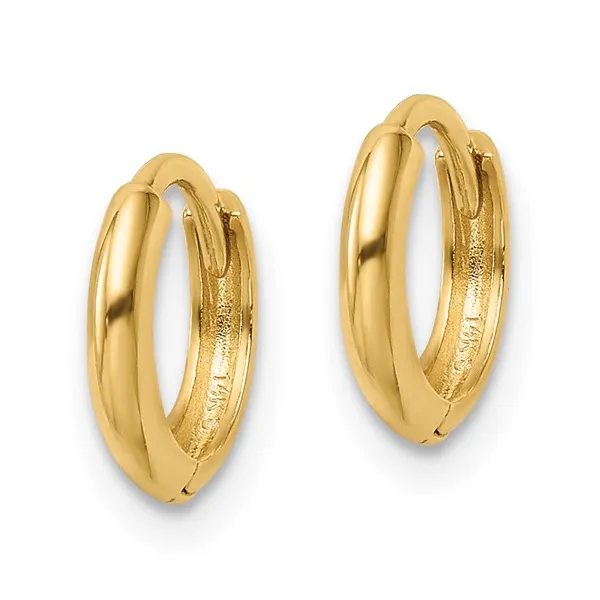14K Yellow Gold Huggie Hoop Earrings Venus Jewelers Somerset, NJ