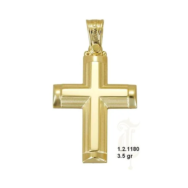 14kt Yellow Gold Hand Assembled Cross Venus Jewelers Somerset, NJ