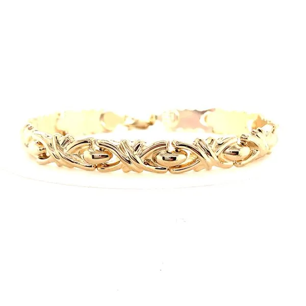 14Kt Yellow Gold Vintage X And O Bracelet Venus Jewelers Somerset, NJ