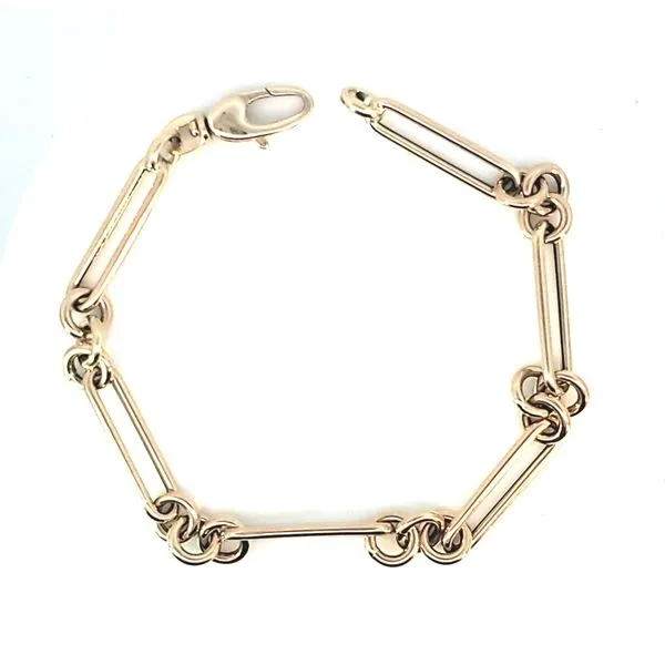 14K Yellow Gold Paperclip Link Bracelet – 7
