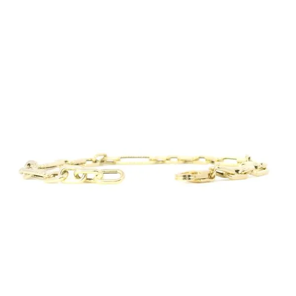 14K Yellow Gold Paperclip Bracelet – 7